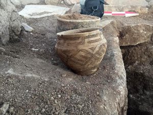 Pottery found at the Kazakh pyramid site