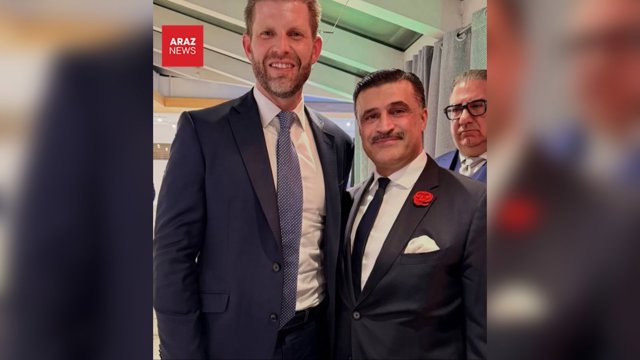 Babək Mirzə Qacarın Davosda Donald Trampın oğlu Erik Tramp ilə görüşü