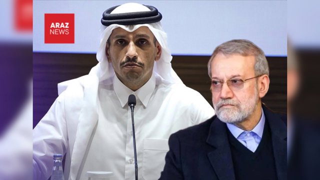 تماس نخست وزير قطر با على لاريجانى؛ گفت وگو درباره راه حل هاى ديپلماتيك براى بحران منطقه