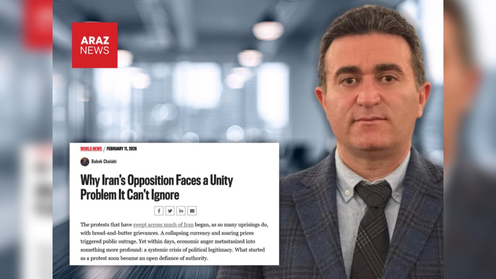  بابک چلبی: بدون تضمین حقوق تورک‌های آذربایجان جنوبی، اپوزیسیون ایران به وحدت پایدار نمی‌رسد    