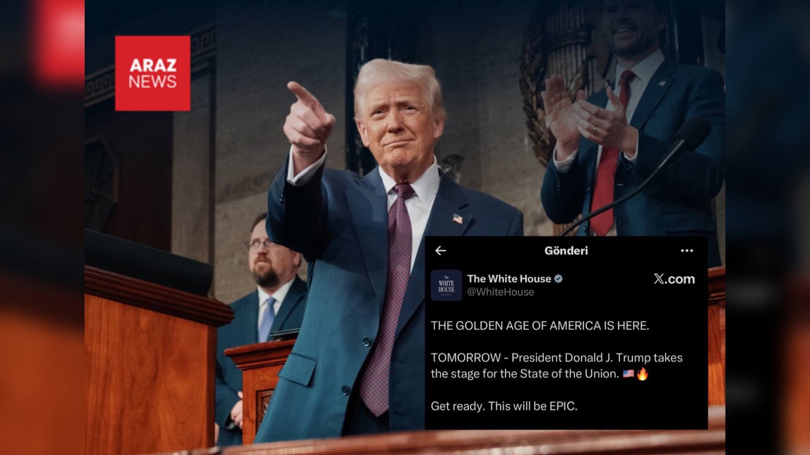 Ağ Ev: Tramp sabah tarixi çıxış edəcək