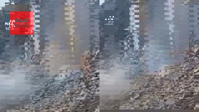  خسارت به محل حصر میرحسین موسوی و زهرا رهنورد در حملات به منطقه پاستور         