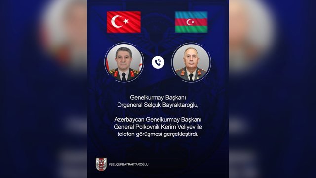  گفت‌وگوی رؤسای ستاد کل ارتش ترکیه و آزربایجان درباره تحولات منطقه   