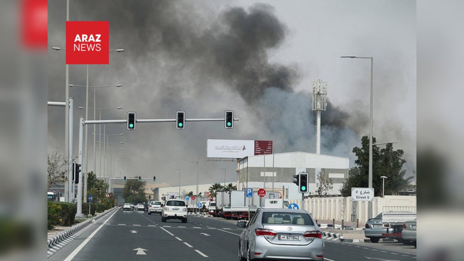  حمله ایران به منامه؛ آتش‌سوزی در مناطق مسکونی پایتخت بحرین                   