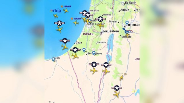  12 İsrail yanacaqdaşıyan hərbi təyyarəsi İran istiqamətində uçur