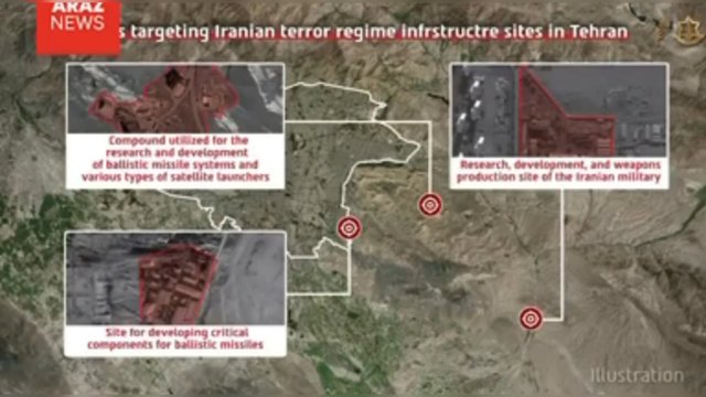 İsrail ordusu: Son 24 saatda 150-dən çox qırıcı Tehrana hücum edib
