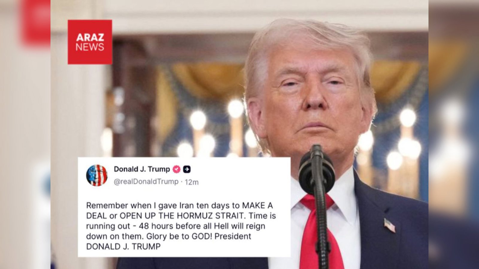 Trampdan İrana 48 saatlıq ultimatum: “tam cəhənnəm”lə hədələdi