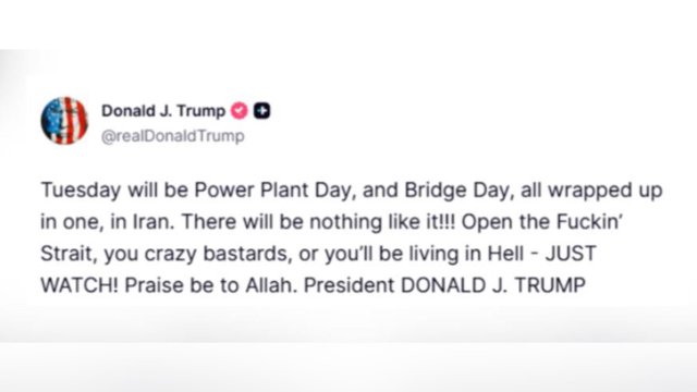 Tramp İranı infrastruktur obyektlərinə hücumlarla hədələdi