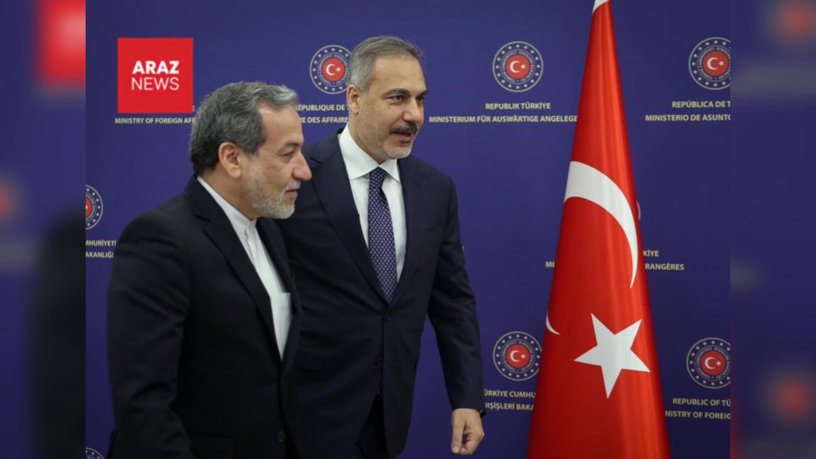 فيدان و عراقچی درباره آتش بس وروند صلح گفت وگو كردند