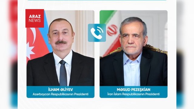  Azərbaycan və İran prezidentləri danışdı