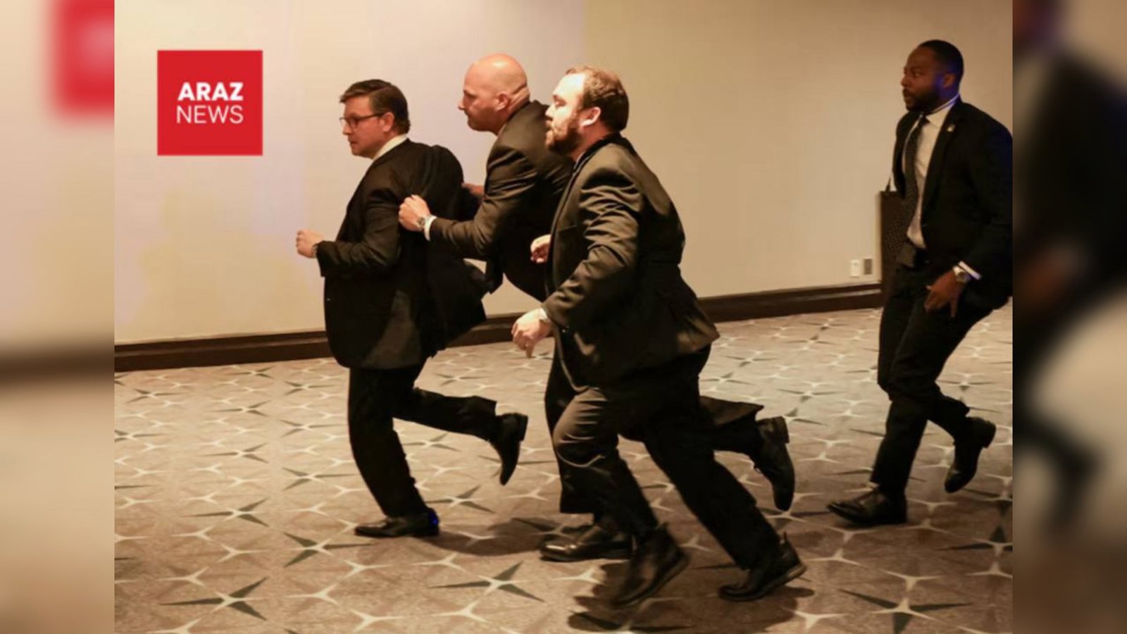   ترامپ به سلامت از مراسم خارج شد ضارب بازداشت شد   