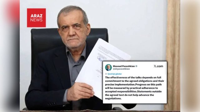 Pəzəşkiyan: Razılaşma mətni xaricindəki açıqlamalar danışıqlara zərər verir