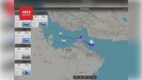 پرواز هواپیماهای سوخت‌رسان نیروی هوایی آمریکا بر فراز تنگه هرمز