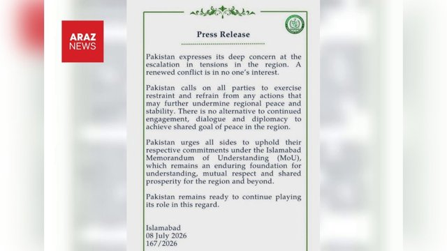 Pakistanın İranın razılaşmanı pozmasına ehtiyatlı reaksiyası