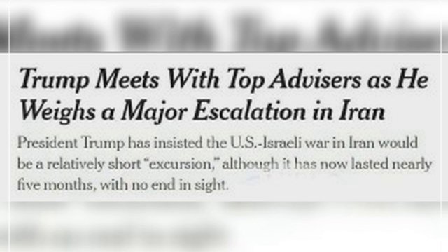 New York Times: Tramp müşavirləri ilə İrana qarşı hücumların gücləndirilməsini müzakirə edib