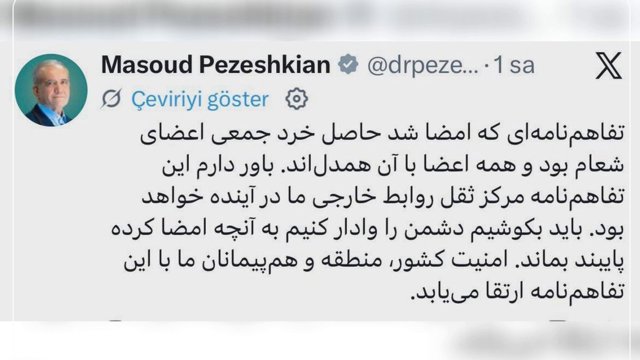 Müharibəni son anda dayandıran razılaşma: Pezeşkian daxili tənqidçilərin təzyiqi altında müdafiəyə keçdi