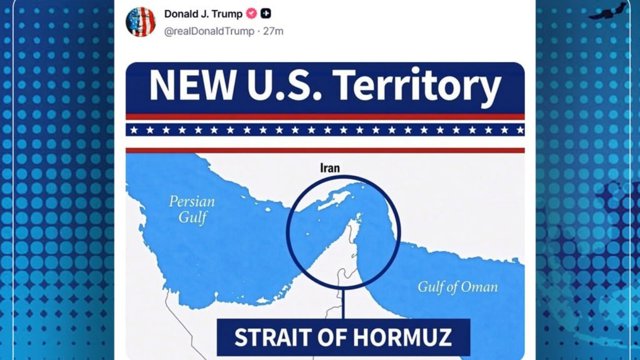 Tramp xəritə yaydı: «Hörmüz boğazı — ABŞ-ın yeni ərazisi»