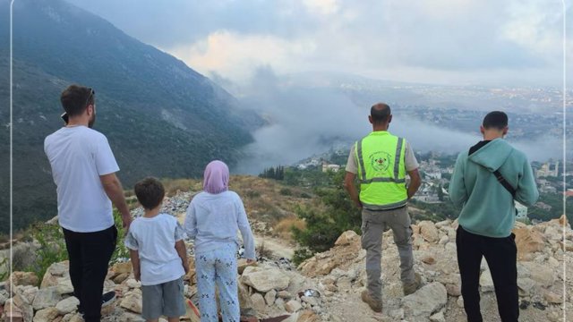 اسرائیل پس از حملات پهپادی حزب‌الله جنوب لبنان را بمباران کرد
