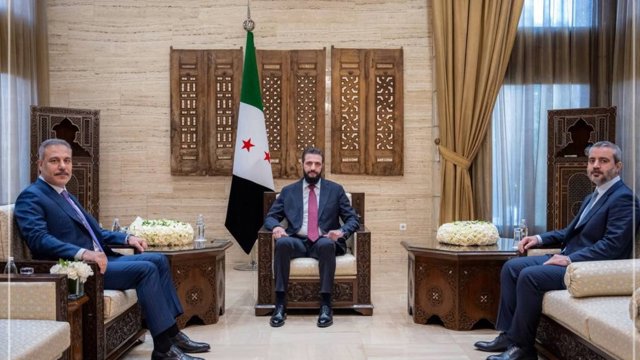 احمد الشرع در دمشق با هاکان فیدان دیدار کرد