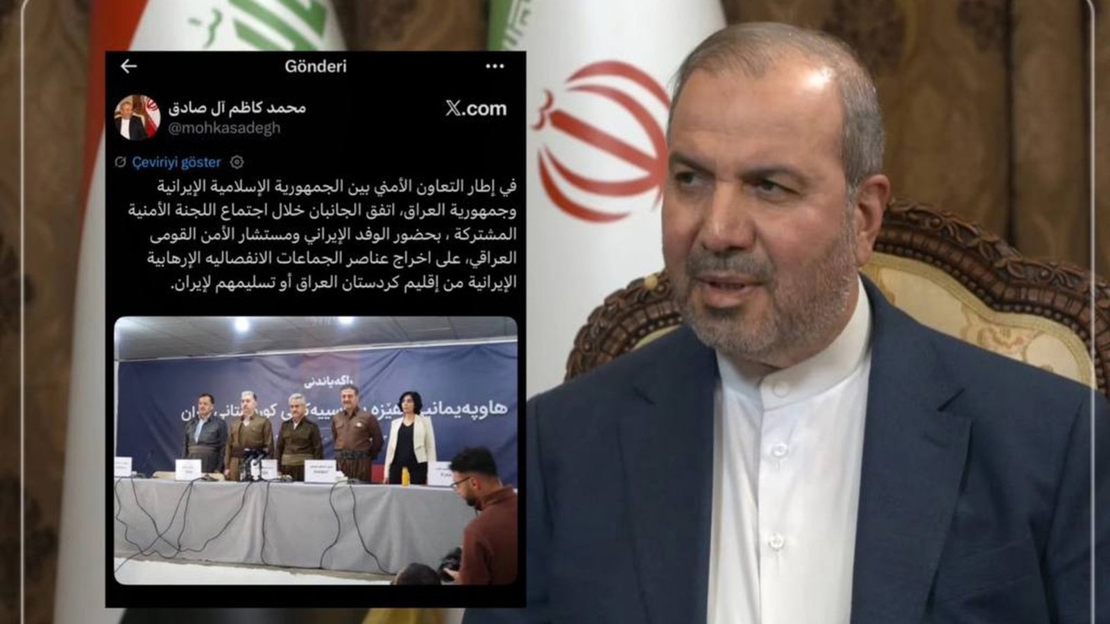 Bağdad və Tehranın kürd müxalifləri İslam Respublikasına təhvil vermək barədə razılığa gəldiyi iddia edilib