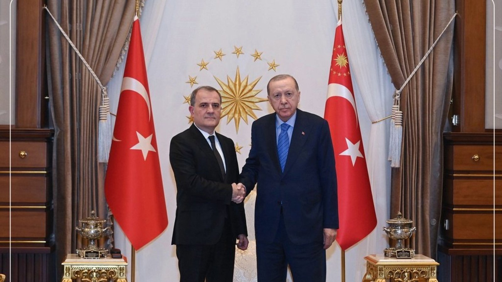 دیدار وزیر خارجه آزربایجان با اردوغان در آنکارا