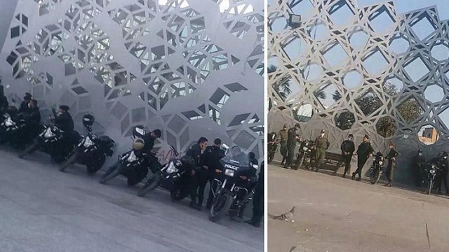 مسیرهای منتهی به میدان امام حسین در محاصره ماموران امنیتی و انتظامی