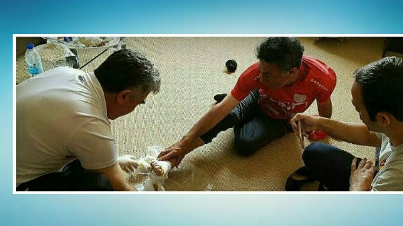 برخورد نامناسب مسئولان باشگاه با شهریار عباس زاده هوادار با غیرت تراختور آزربایجان