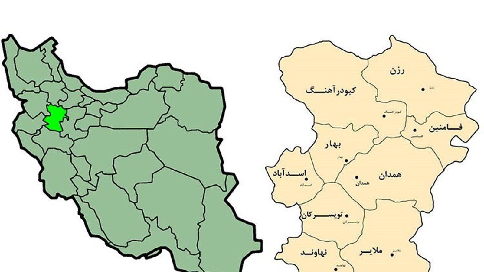 نگاهی اجمالی به مناطق تورکنشین همدان