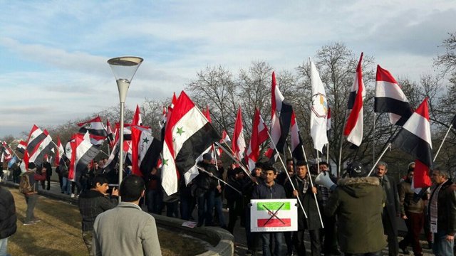 تجمع حمایت آمیز از اعتراضات مردم الاحواز در وین