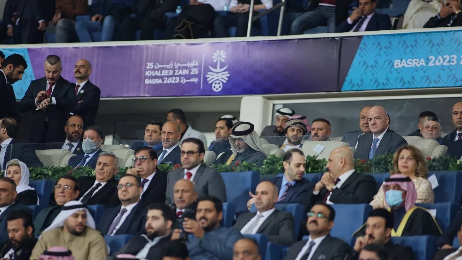 «جام خلیج عربی» با حضور رئیس فیفا در عراق برگزار شد، ایران شکایت کرد