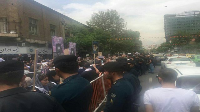 هواداران گروه تروریستی آسالا و داشناک با حمایت حاکمیت ایران در تهران تجمع برگزار کردند