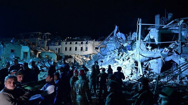 حمله موشکی ارمنستان به شهر گنجه آزربایجان / تا این لحظه شمار قربانیان به ۷ تن رسید