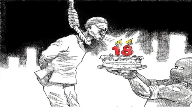 حکم اعدام ۴ نفر متهم زیر ۱۸ سال در ایران تایید شده است