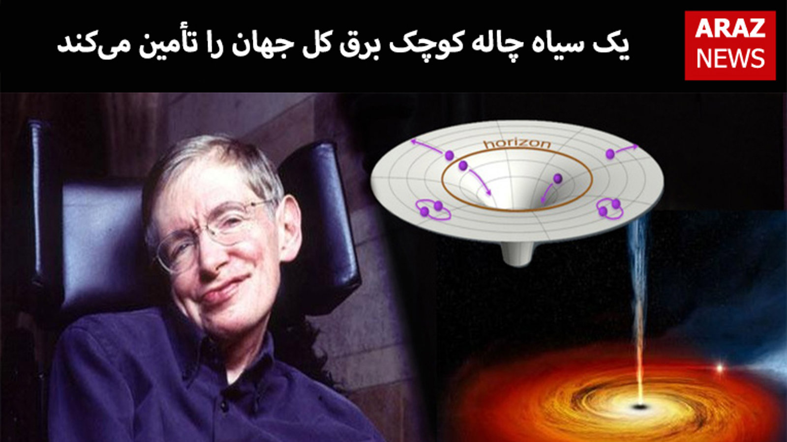 یک سیاه چاله کوچک برق کل جهان را تأمین می‌کند