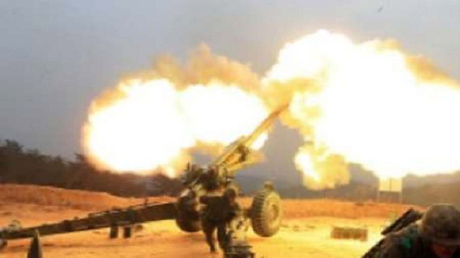 آتش توپخانه در مرز دو کره