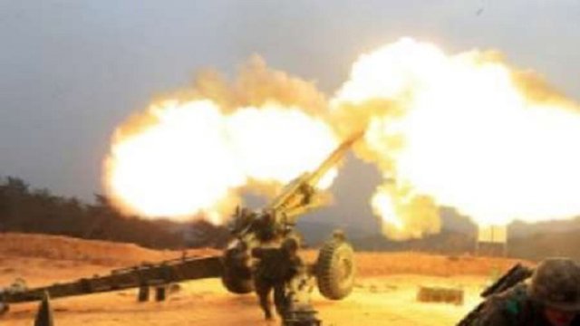 آتش توپخانه در مرز دو کره