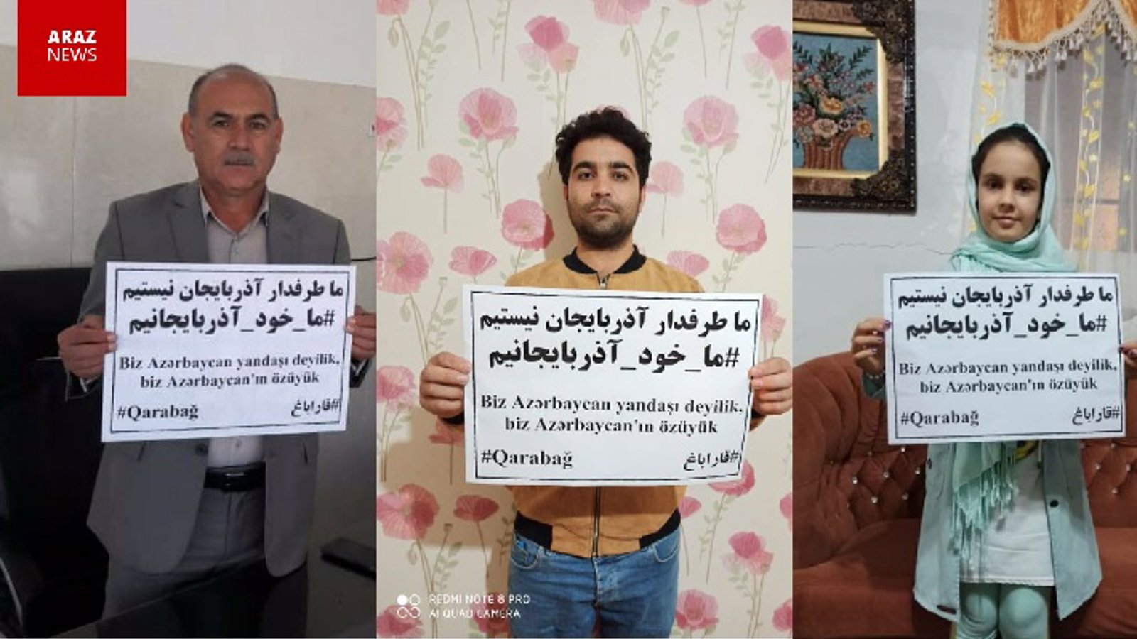 حمایت همه جانبه ملت تورک آزربایجان جنوبی از آزادسازی قاراباغ