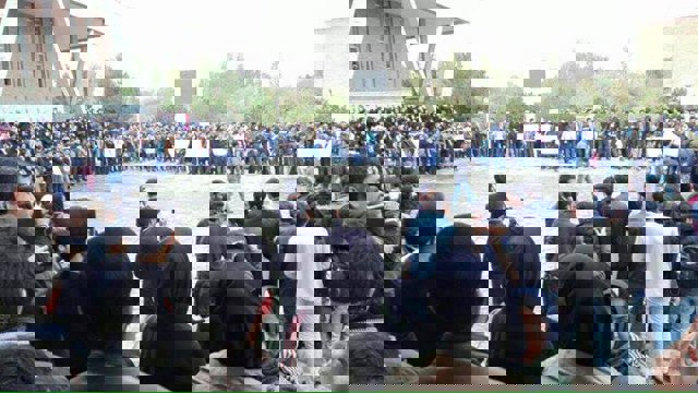 تجمع اعتراضی دانشجویان آزربایجان جنوبی ادامه دارد- تصاویر