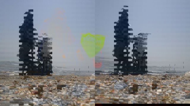 پایان مسیر؛ پرچم «بیز بیریک/ ما متحدیم» به آستارا رسید