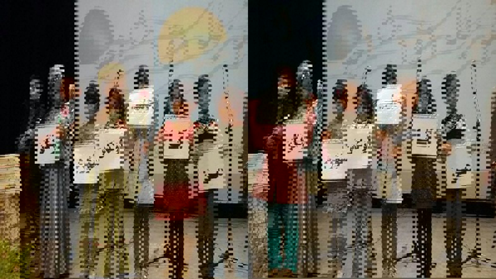 مراسم شب شعر تورکی "قیزیل اؤزن آخیر" در زنگان (زنجان) +  تصویر