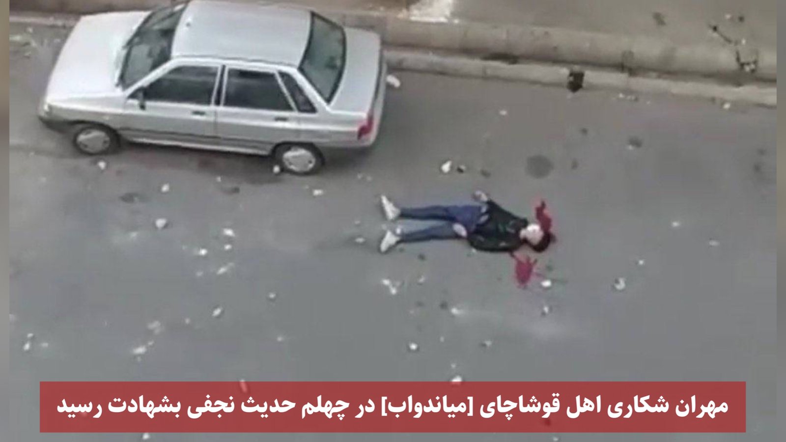 مهران شکاری اهل قوشاچای [میاندواب] در چهلم حدیث نجفی بشهادت رسید