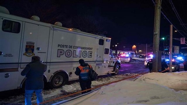 کشته شدن شش نفر در حمله تروریستی به مسجدی در استان کبک کانادا