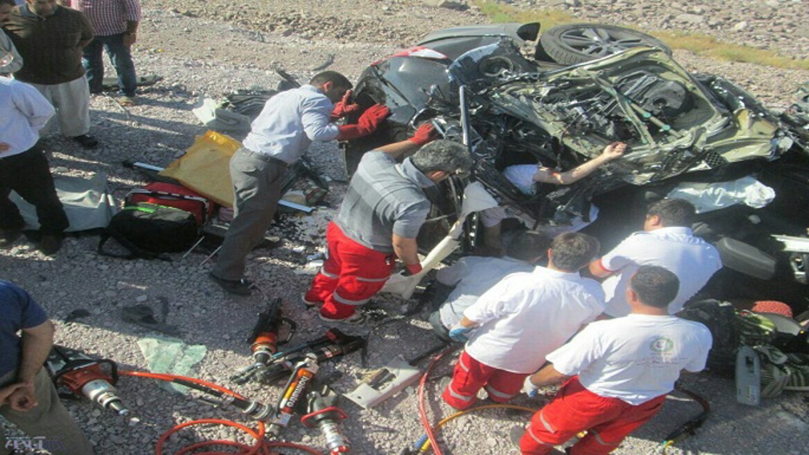 ۶ کشته و زخمی در تصادف جاده تبریز- صوفیان