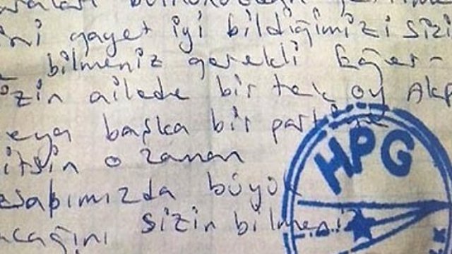 پ ک ک کردهای ترکیه را تهدید کرد که فقط به حزب  ح د پ  رای دهند