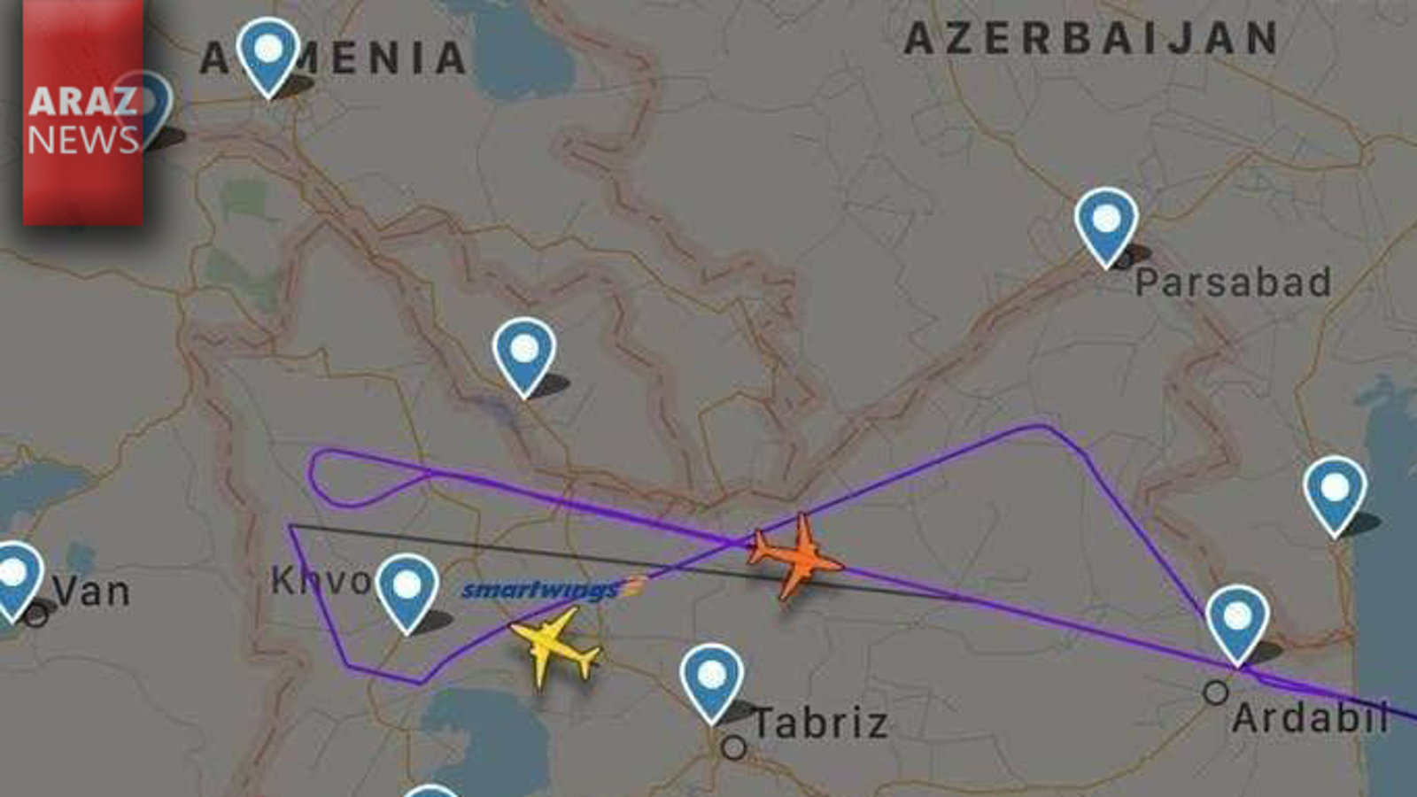 پروازهای تجسسی هواپیماهای ایران برای شناسایی اقدامات نظامی آزربایجان شمالی