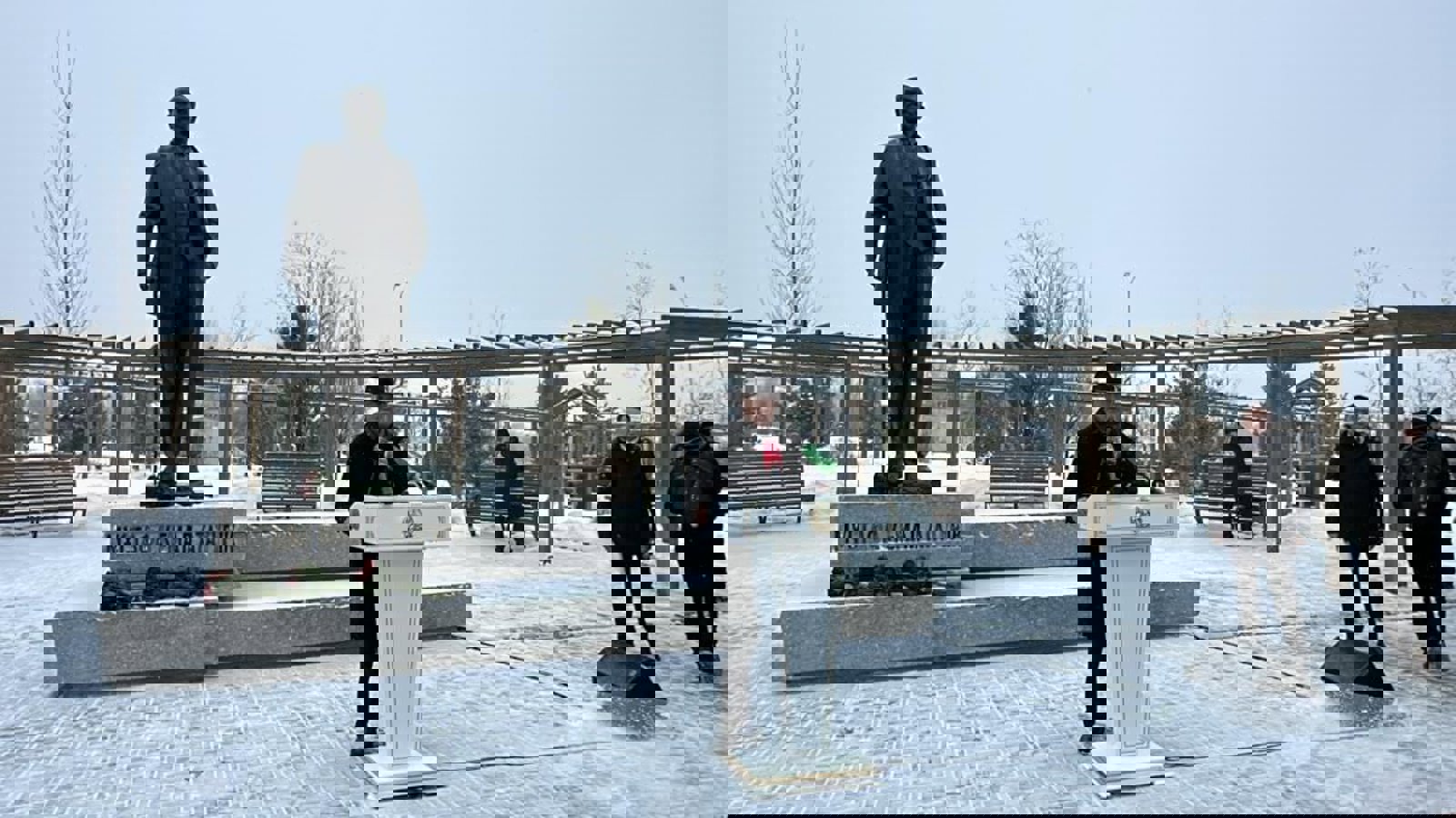 قازاقیستان‌دا آتاتورک هئیکلی و پارکی آچیلدی