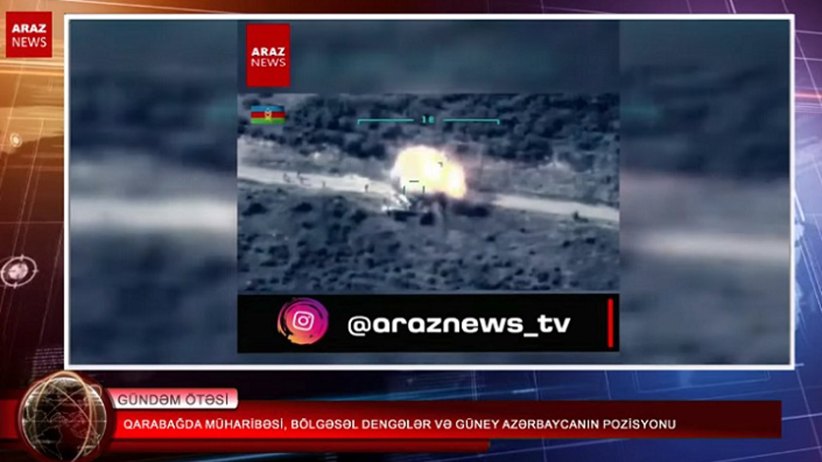 قاراباغ ساواشی، بؤلگه سل معادله لر و گونئی آزربایجانین پوزیسیونو