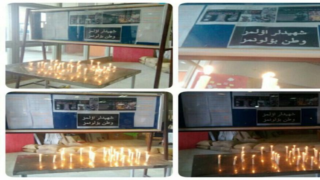 مراسم یادبود نسل کشی خوجالی در دانشگاه شهید مدنی تبریز