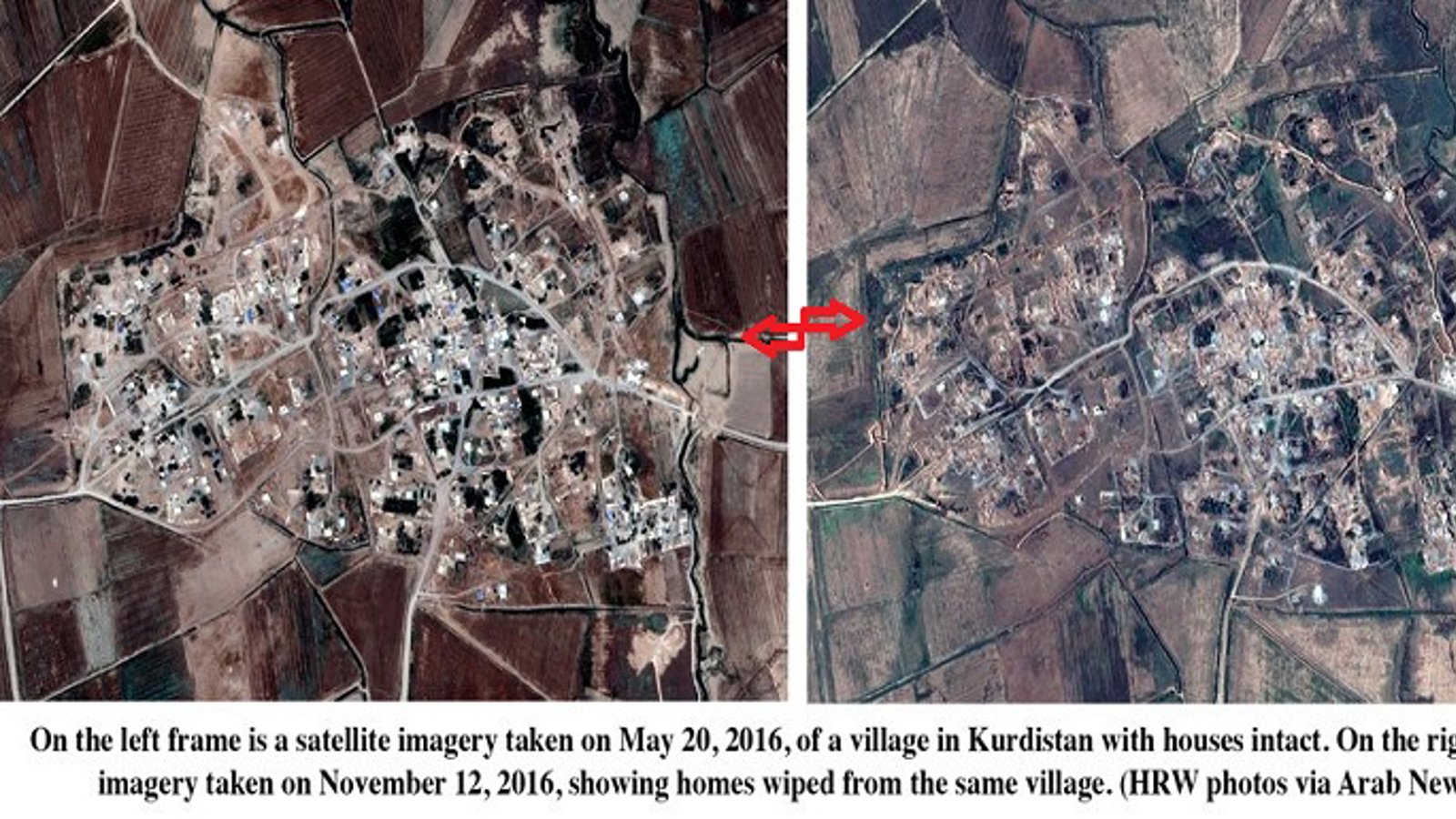 دیده‌بان حقوق بشر: روستاهای عربی توسط کُردهای عراق ویران میشود + فیلم