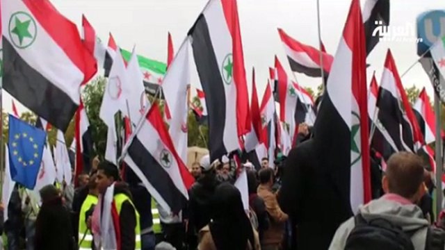 تظاهرات صدها عرب اهوازی مقابل مقر سازمان ملل متحد در وین